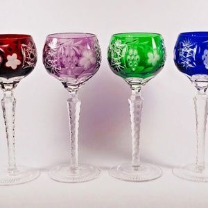 IMPERLUX-CRYSTAL-WINE-GLASSES -SET OF 4